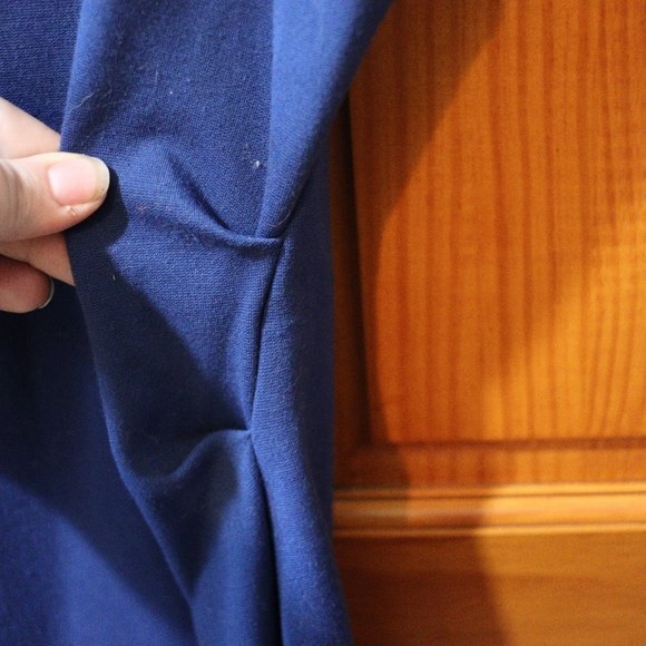 Diane Von Furstenberg Gabi Knit Suiting Blue Dress 12 - Picture 6 of 16